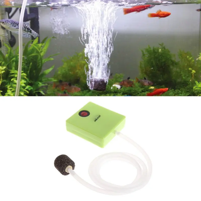

D57B Aquarium Dry Battery Operated Fish Tank Air Pump Aerator Oxygen With Air Stone