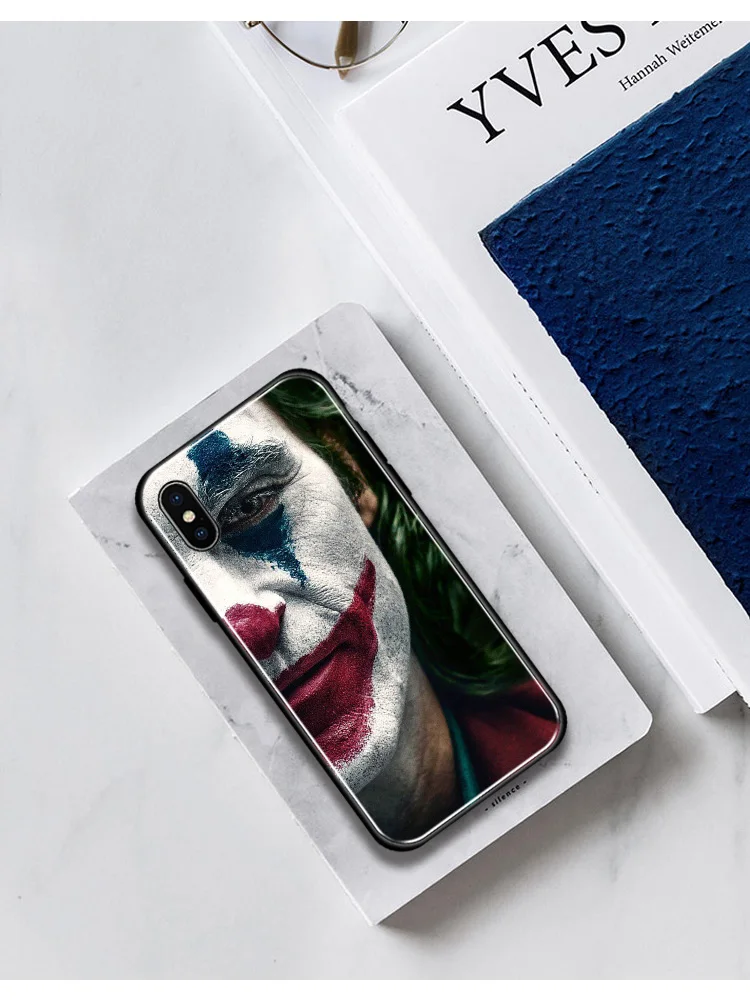 Joker Joaquin Phoenix мягкий силиконовый стеклянный чехол для телефона, чехол для apple iPhone 6 6S 7 8 Plus X Xr Xs 11 PRO Max