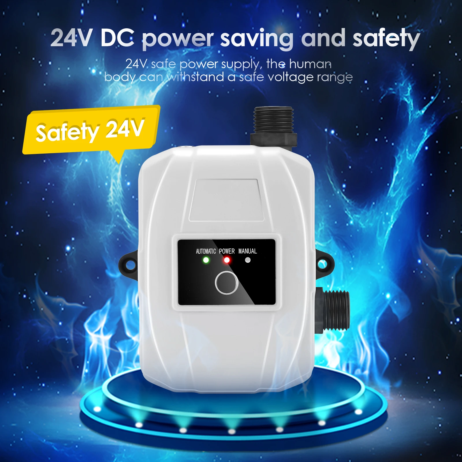 

24V 100W Car Water Pump Pressure Booster Pump Connector Household For Tapwater Kitchen Sink Shower Head Booster Pump Kit