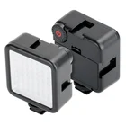 Миниатюрный светодиодный светильник Ulanzi для видеосъемки, лампа с регулируемой яркостью, с 3 горячими башмаками, для камер GoPro, Nikon, Canon, Sony, смартфонов, 49 шт.