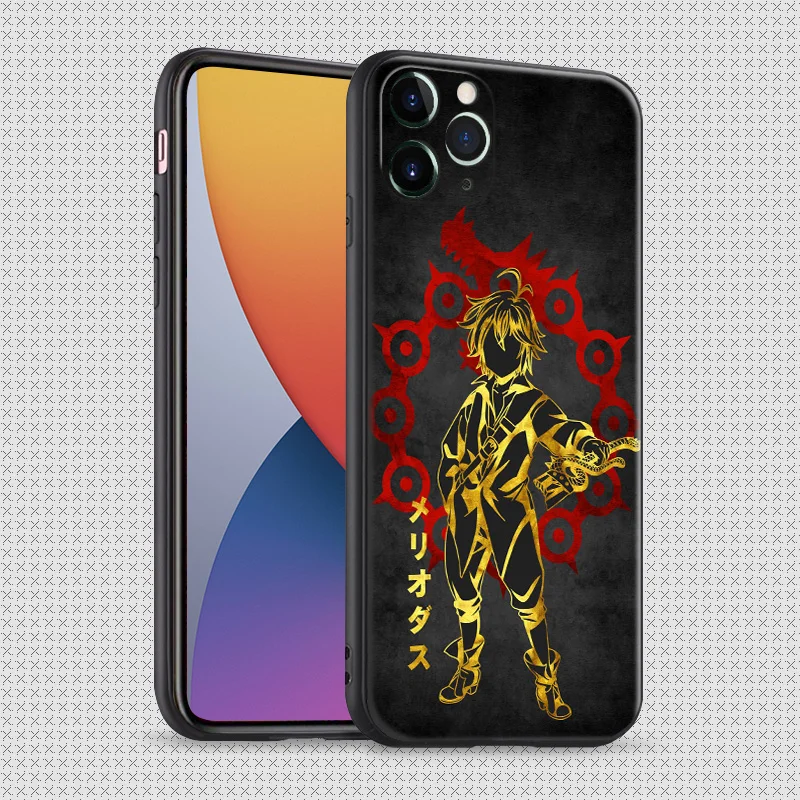 seven deadly sins meliodas anime for iphone se 6 6s 7 8 plus x xr xs 11 12 mini pro max soft silicone phone case cover shell free global shipping