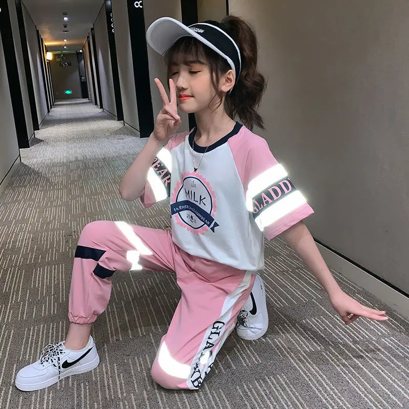 

2022, одежда для маленьких мальчиков и девочек с героями мультфильмов, костюм, милый детский летний хлопковый костюм, Детские комплекты одежд...