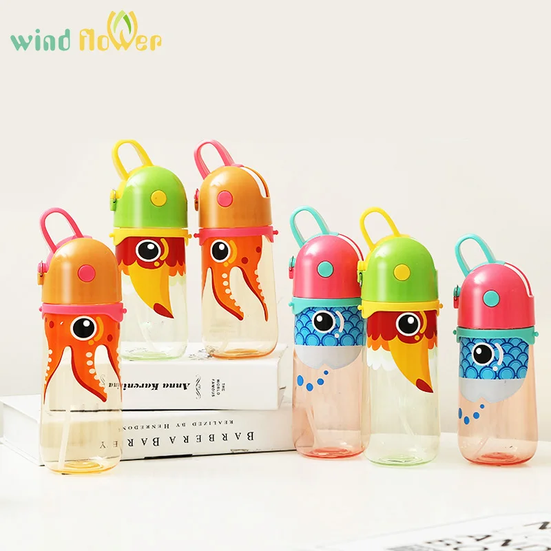 Пластиковая бутылка для воды с веревкой переноски и предотвращения утечки | Дом