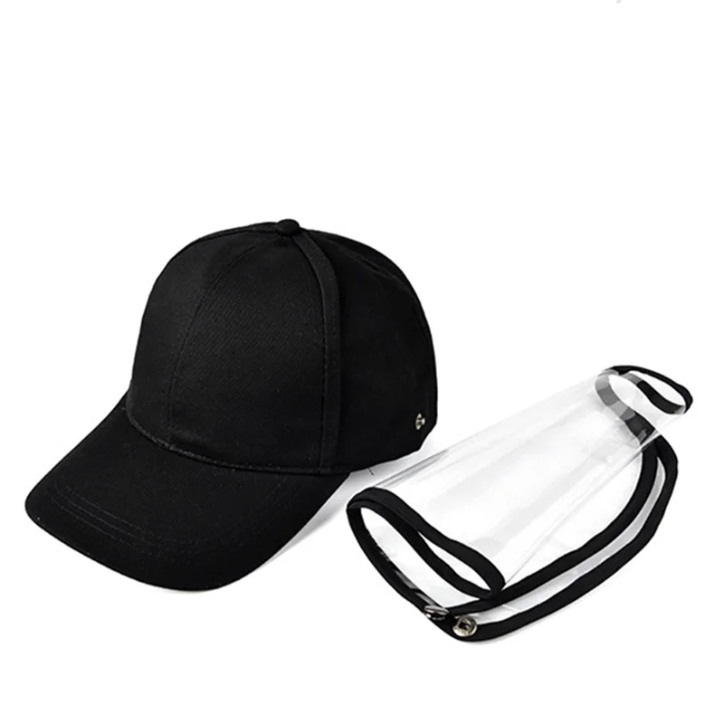 

Protective Full Face Anti-Spitting Baseball Cap Black