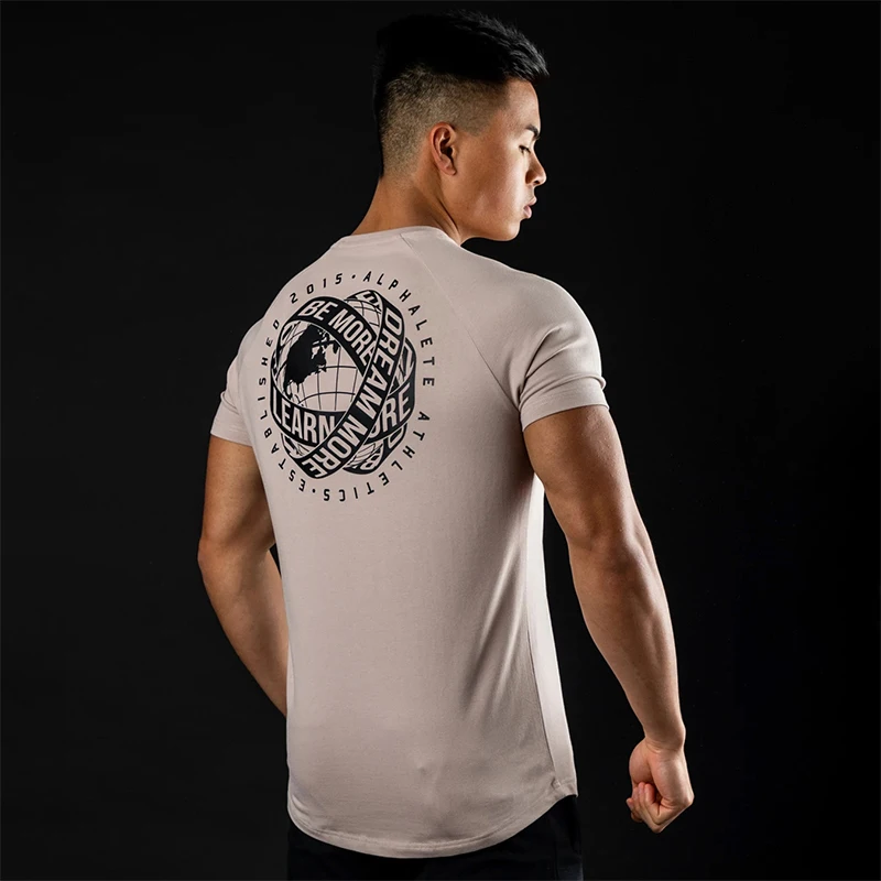 

Men Fitness T Shirt Men Fashion 3XL Tshirt Summer Gyms Short Sleeve T-shirt Cotton Casual Clothing Tops