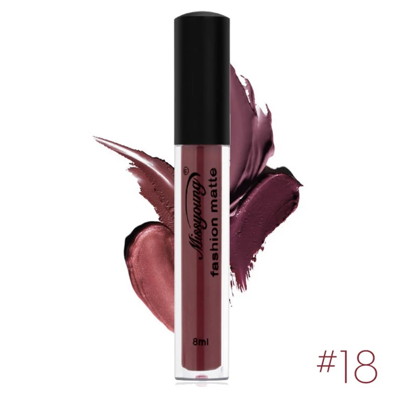 6 цветов стойкая водостойкая матовая коричневая темно красная жидкая губная