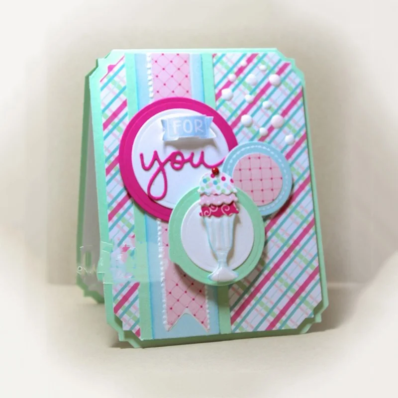 CH Мороженое Новый дизайн ремесло металлические Вырубные штампы Скрапбукинг