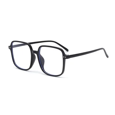 

Ins trend Joker box glasses frame women's anti-Blu-ray retro rice nail glasses big frame slim flat mirror