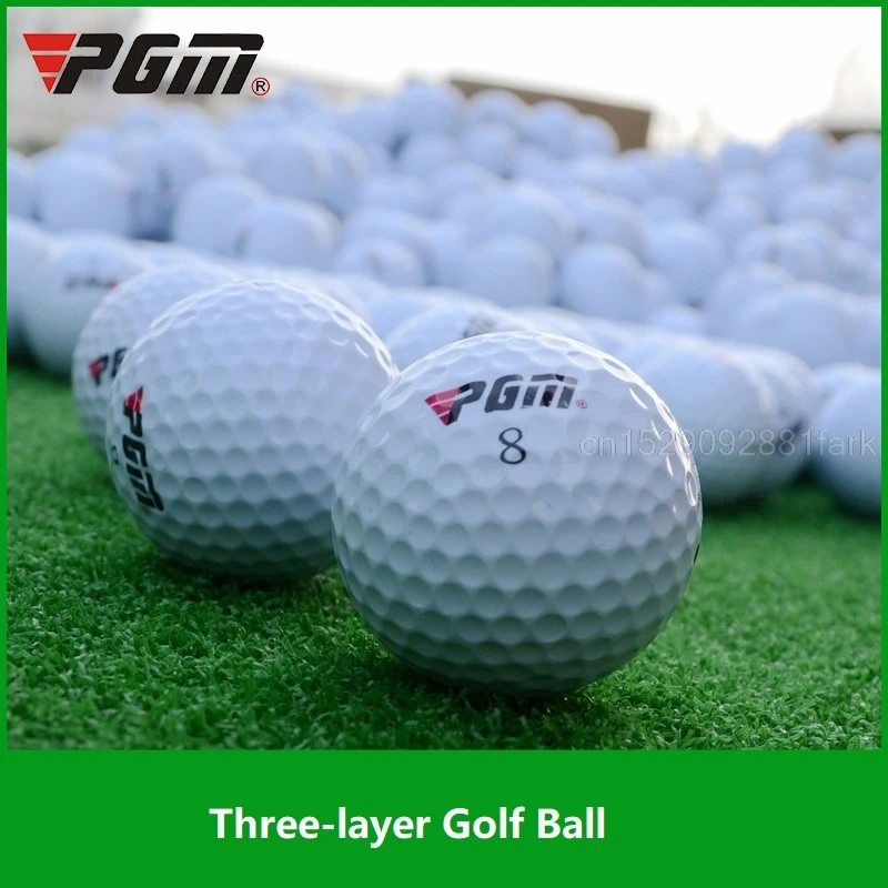 PGM 1 шт. мяч для гольфа три слоя спортивный тенниса белый круглая форма аксессуары
