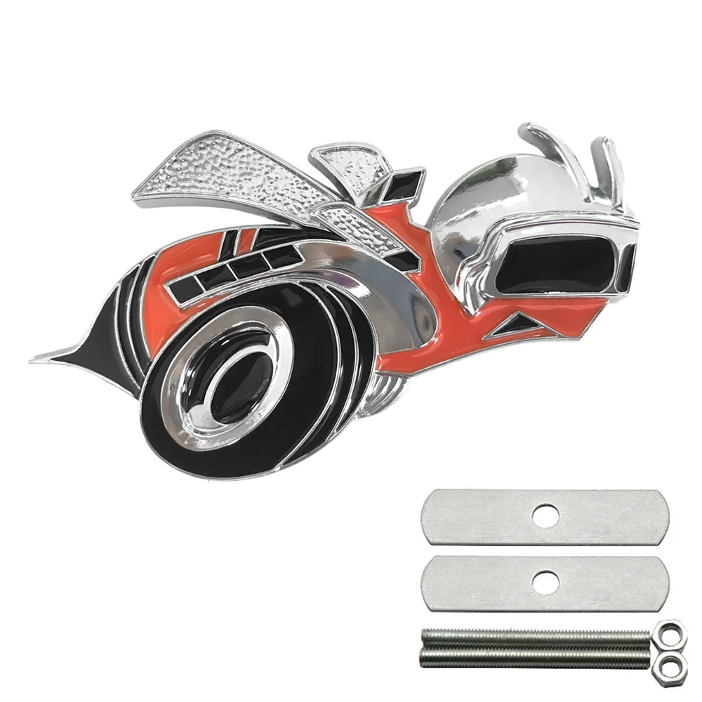 

Orange SUPER BEE Front Bumper Grille Emblem for Ram 1500 2500 3500 Car Decoration Stickers Accessories Badge