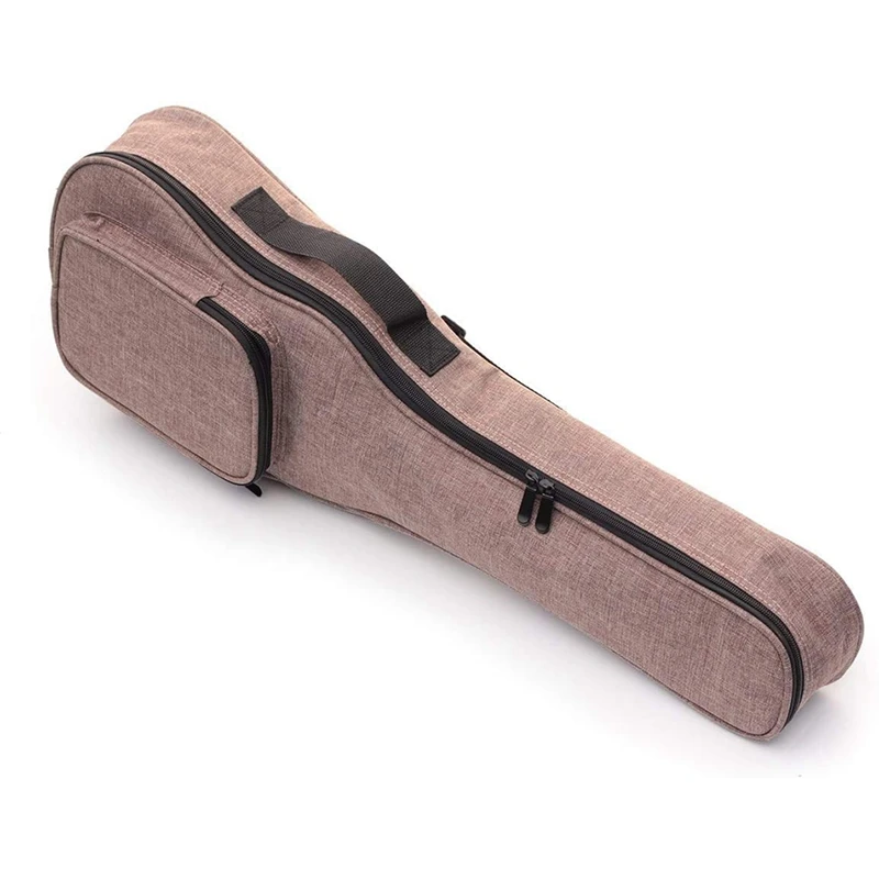 

Простой Нейлоновый 10 мм классический толстый прочный Чехол для укулеле с большим хранилищем, (коричневый)