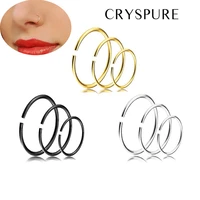 9pcslot punk nose ring lip ring fashion body piercing nose studs lip ring earrings women men jewelry silver color gold color