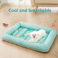 cooling sleeping round mats pet accessories summer cooling pet dog mat cat ice pad breathable waterproof kennel cold pet bed