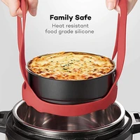 pressure cooker sling silicone steamer lifter accessories heat rack cookers kitchen pad insulated pot egg crock drain tools c9w3