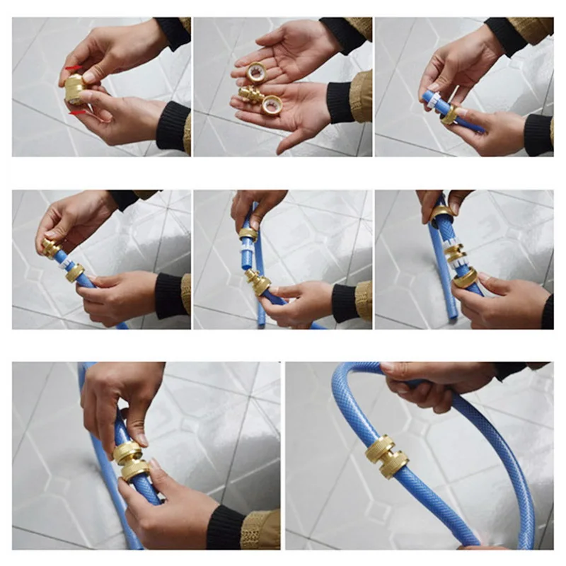 1Pcs Garden Hose Connector Brass Aluminum Quick Tap For Irrigation System | Дом и сад