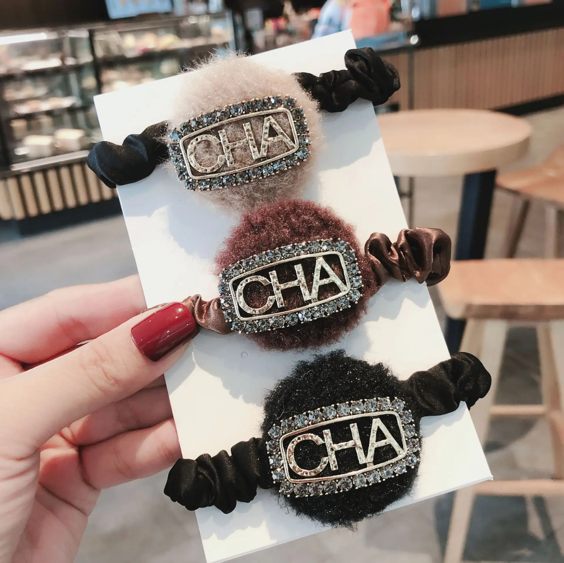 

Women Scrunchies Elastic Hair Ties Bands Adult Number 5 Bow Knot Fabric Fashion Girl Korean Mujer Accessories Hyuna Wholesale