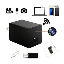 1PC Power Adapter Plug Camera 1080P HD Video Surveillance Wifi Camera USB Charging Mini Camera