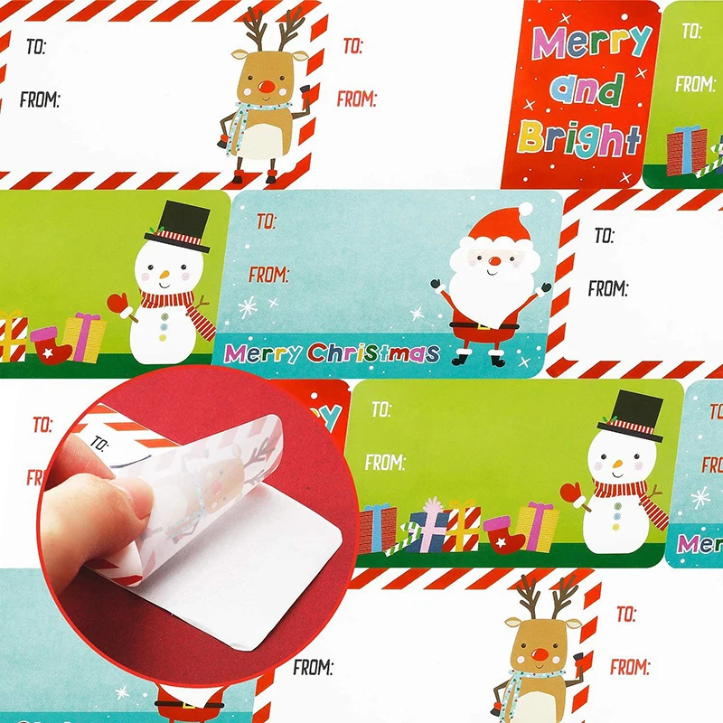 

500pcs/set Christmas Sticker Gift Sealing Sticker Holiday Birthday Label