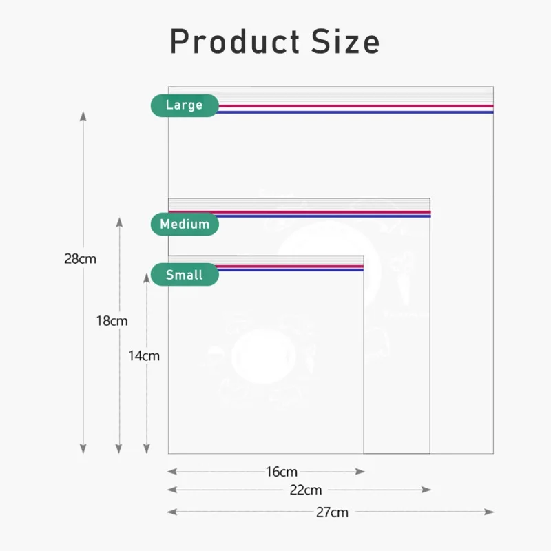 Герметичный пакет для хранения свежих продуктов в японском холодильнике