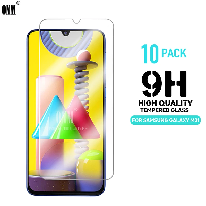 10 шт. M31 закаленное стекло для Samsung Galaxy защита экрана 9H 6 4 &quotзащитная