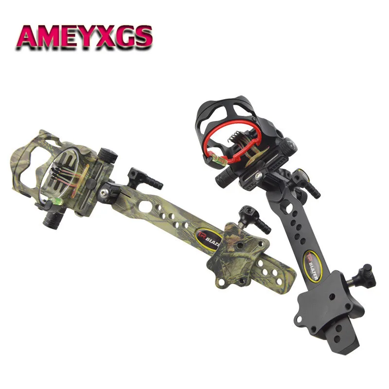 

Archery Compound Bow Sight 5 Pins Micro Adjustable Bow Sight Long Pole Sights For Bow And Arrow Hunting Shooting Accessories