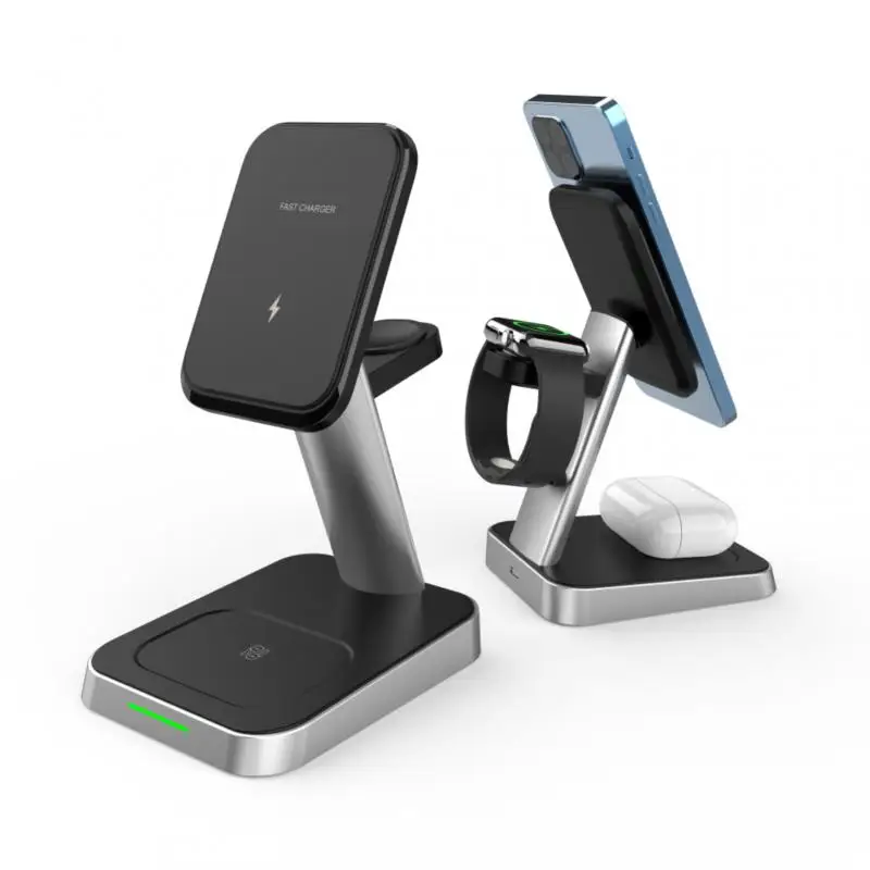 

15W Fast Charge 3 In 1 Wireless Charger For Iphone 12 Pro Charger Dock For Apple Watch 5 4 Airpods Pro Wireless Charge Stand