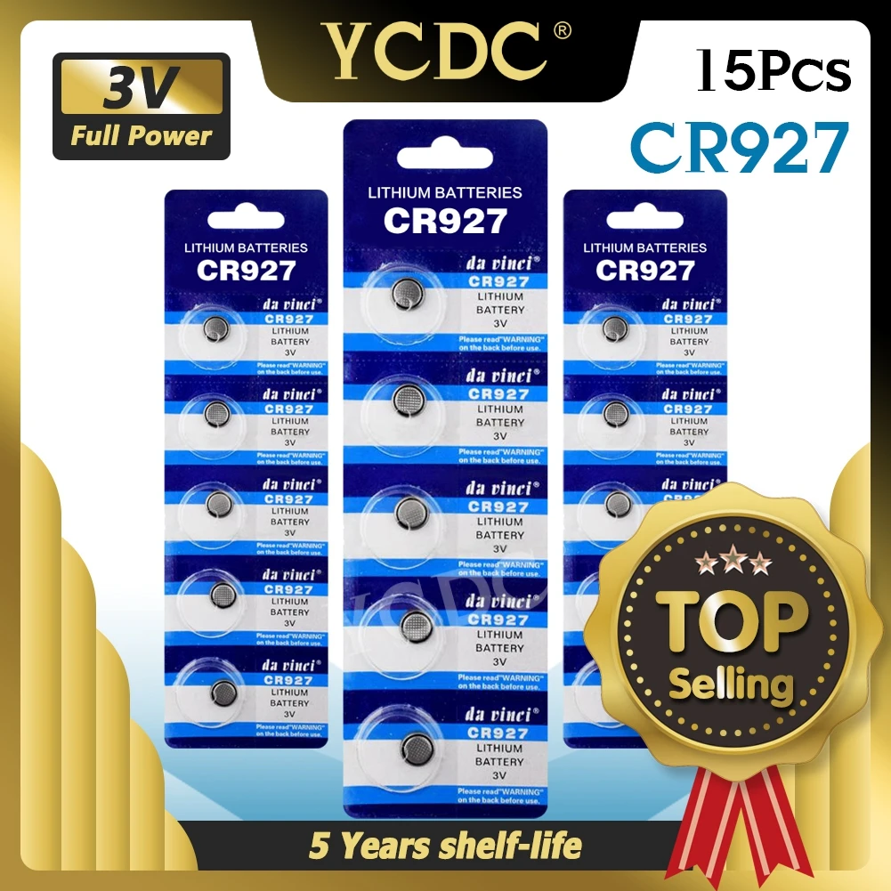 YCDC 15 шт. 927 дюйма DL927 BR927 1W 3 В CR927 литиевая батарея пульт дистанционного управления