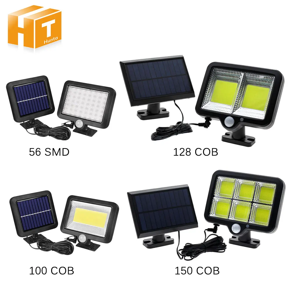 Светодиодный наружный Солнечный настенный светильник PIR датчик движения