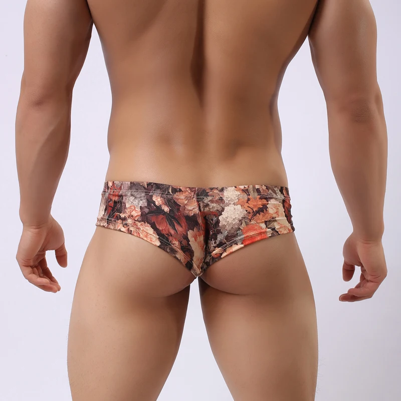Мужские трусы боксеры с цветочным принтом горячая Распродажа для геев| |