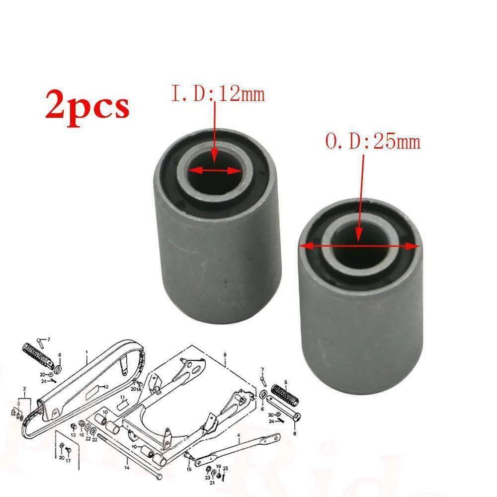 Комплект подвесных втулок для Honda CL90 CL90L CS65 CS90 CT125 MB5 S65 S90 SL100 SL125 SS125A 2 шт.|Защита от