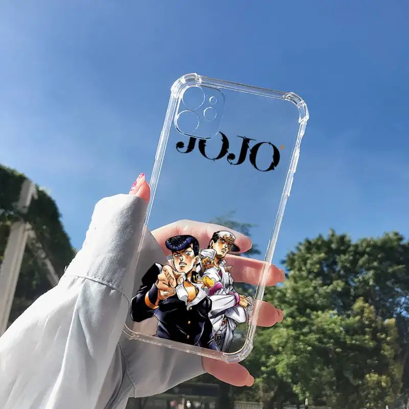 

JoJo Bizarre Adventure Phone Case Transparent for Clear iPhone 11 12 8 7 6 6S XS MAX Plus X 5S SE 2020 XR mini pro