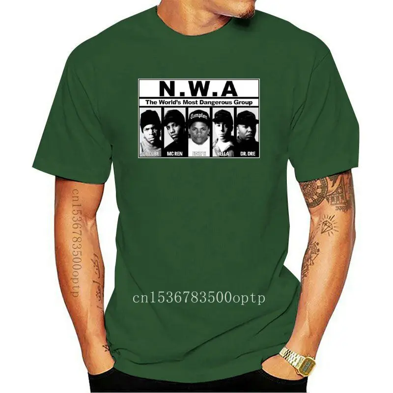 

Мужская футболка N.W.A NWA, самый опасный в мире рисунок группы, топы, футболки для взрослых, хлопковые футболки, европейский размер