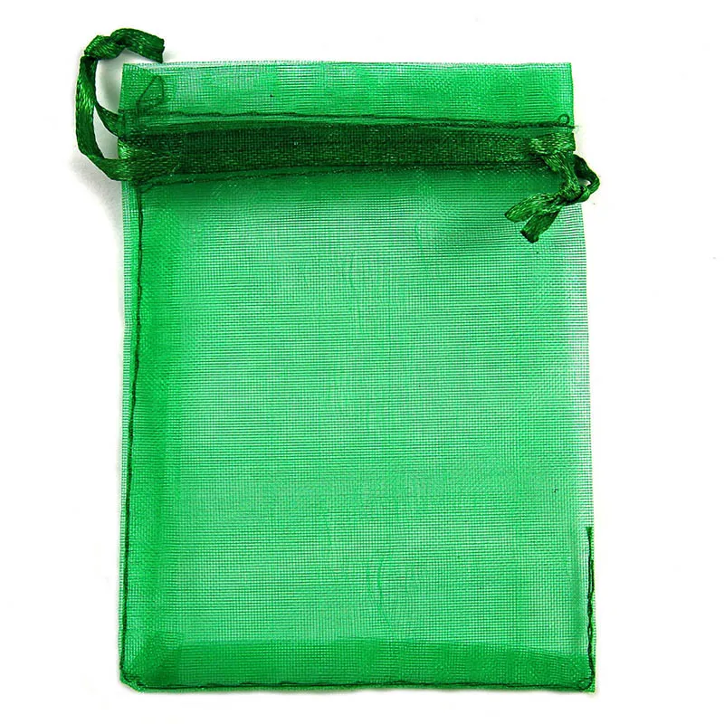 50 PCS green 50 шт., Сумка из органзы для упаковки ювелирных изделий, Подарочная Конфета для свадебной вечеринки, подарочная упаковка, мешочки для сладостей - Цвет: 50 PCS green