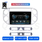 Android 10, видеомультимедийный плеер, основное стерео устройство для VW Tiguan 2010, 2011, 2012, 2013, 2014, 2016, 2015, 2017, 2018, GPS-навигация