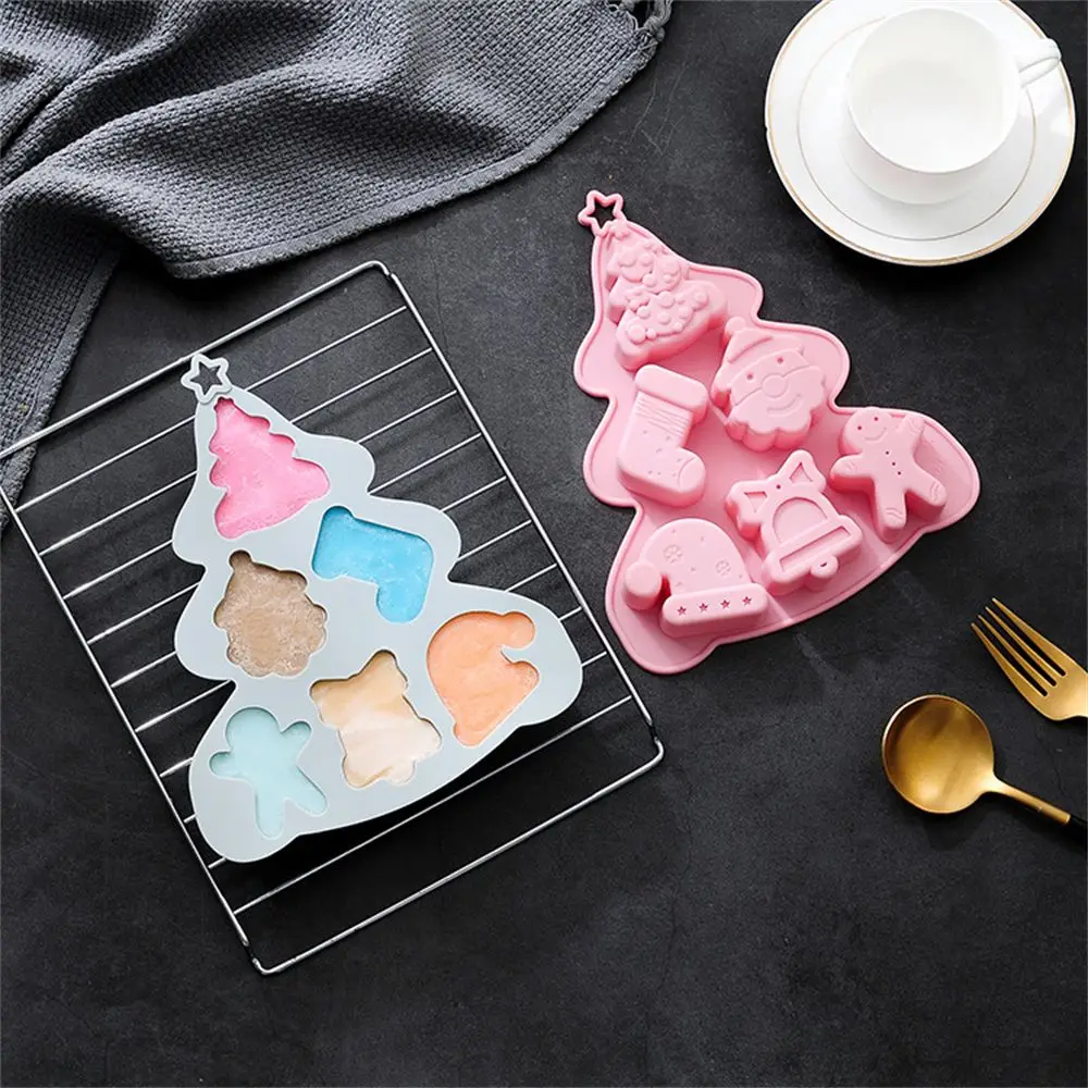 

Novelty Christmas Tree Cake Decorating Tools Chocolate Gift Merry Christmas Xmas Cake Mold Baking Tools Fondant Mould