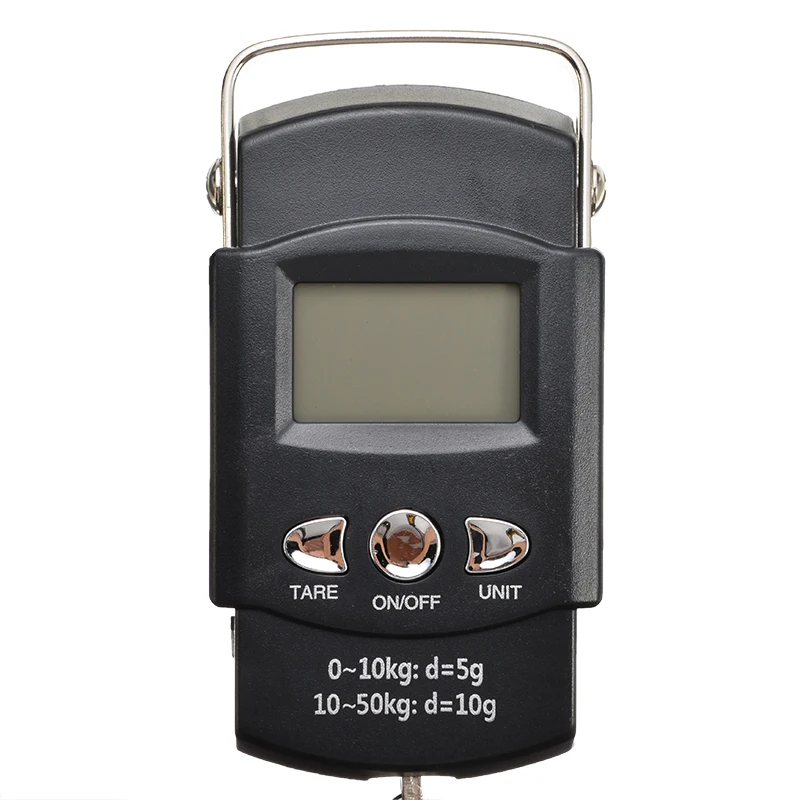 50 кг 10 г портативные электронные весы Висячие крюки на батарейках Рыбалка