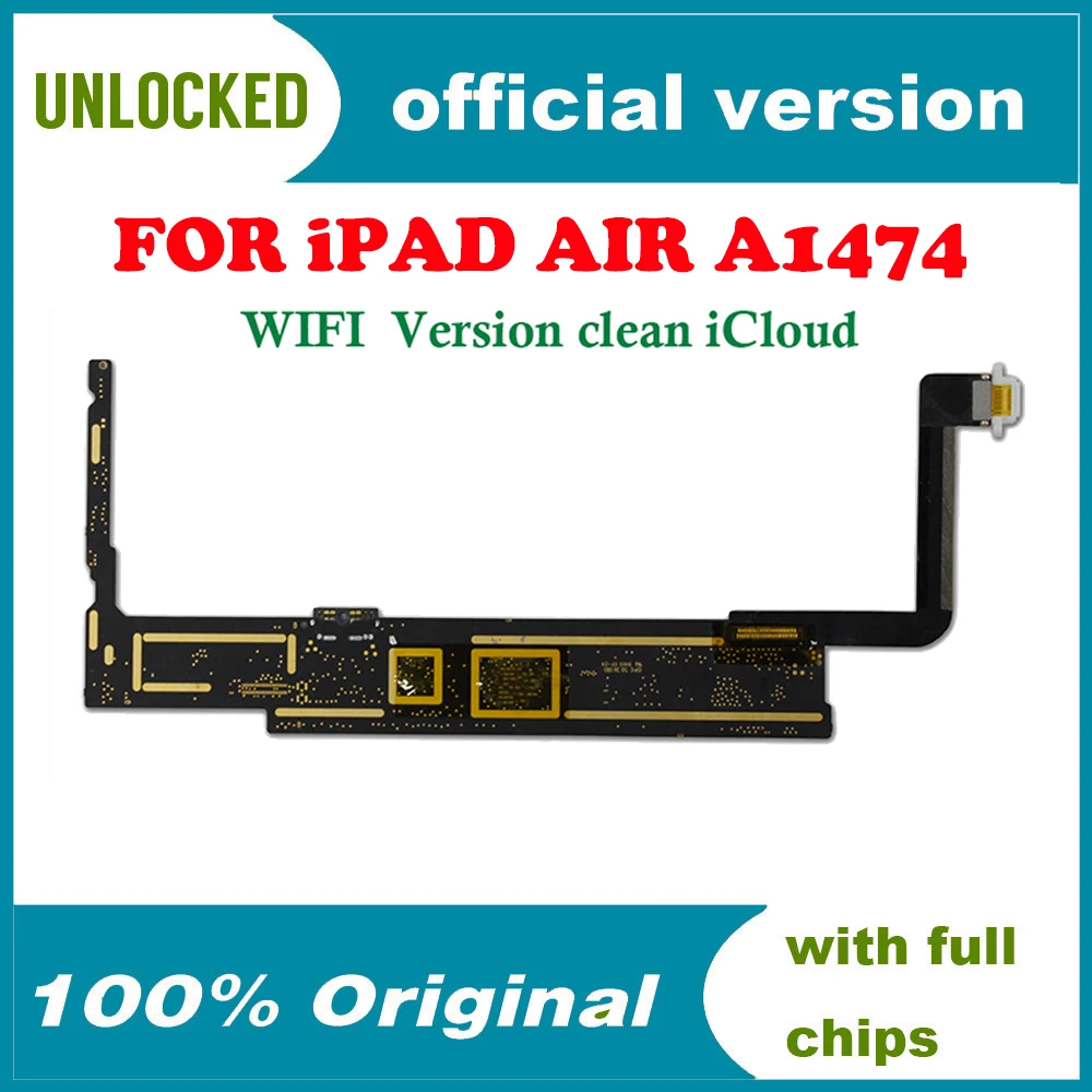 Оригинальная разблокированная материнская плата для Ipad 5 Air 1 16 ГБ 32 64 Wi Fi версия с
