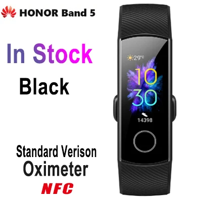 Band 5 NFC Huawei Honor Band 5, умный браслет, браслет, часы, Amoled, сенсорный экран, спортивный, для плавания, пульса, крови, кислорода, сна, трекер - Цвет: Band 5 NFC