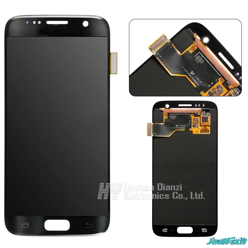 ЖК-дисплей Super AMOLED с дигитайзером сенсорного экрана 6 2 ''с рамкой для Samsung Galaxy S7