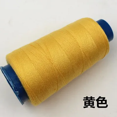 Yellow 20 S/3 высокоскоростная катушка многоцветная швейная нить 1400Y промышленная швейная нить для машины, используется: плотная ткань/Деним/джинсы/холст - Цвет: Yellow