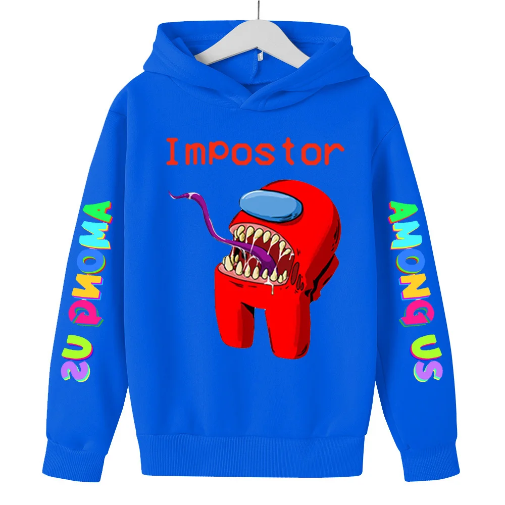 

Autumn Game Among Us Hoodies Kids Hot 3D Boys' Clothes Children's Clothing Long Sleeve Casual Sweatshirt Costume Warm Costume