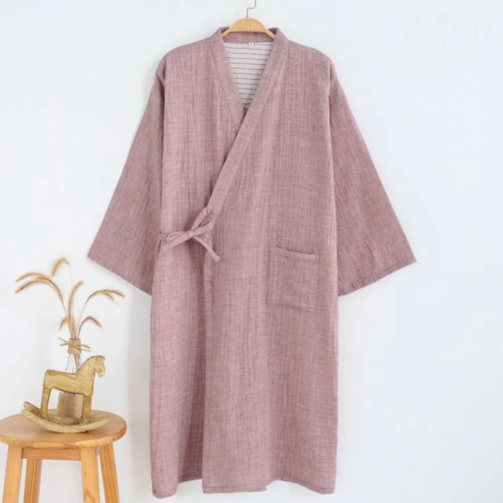 

Cotton Robes Male Japanese Kimono Hombre Sleepwear Men's Bathrobe Home Wear Nightgown Men Dressing Gown Pijama Badjas