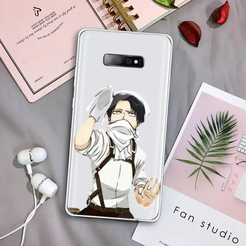 

Attack On Titan amime Phone Case Transparent For Samsung Galaxy A71 A21s S8 S9 S10 plus note 20 ultra