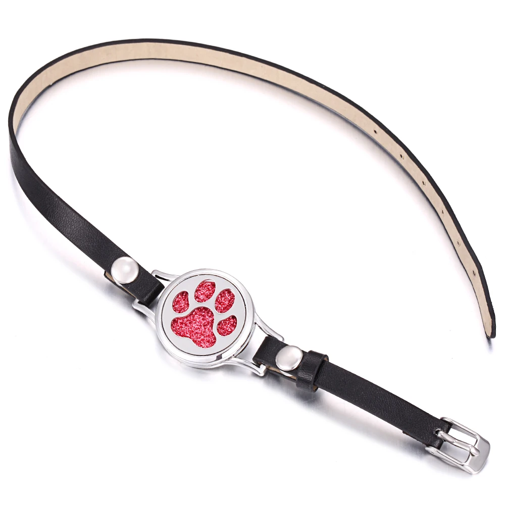 Новые духи ювелирные изделия ароматерапия кожаный браслет Лотос эфирное масло