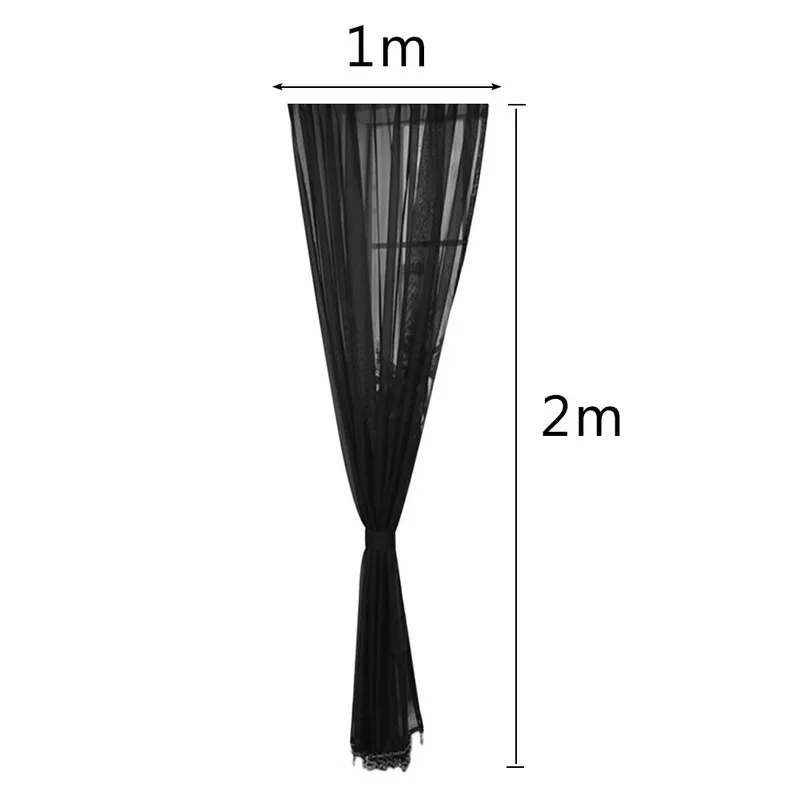 Одноцветная занавеска для спальни драп прозрачная свадебная ткань вуаль дверь