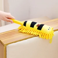 cute cartoon chenille cleanning brush home car cleaner telescopic dust remover home cleaning tool random color