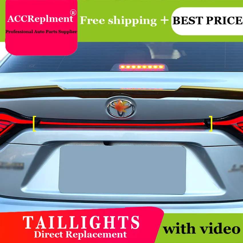 

Car Styling for Toyota US Corolla Taillights Through lights 2020-2021 LED Tail Lamp+Turn Signal+Brake+Reverse LED light