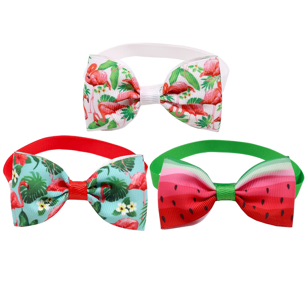 

100pcs Small Dog Cat Accessories Pet Dog Bow Tie Collar Small Dog Cat Bowties Summer Pet Supplies Dog Products For Small Dogs