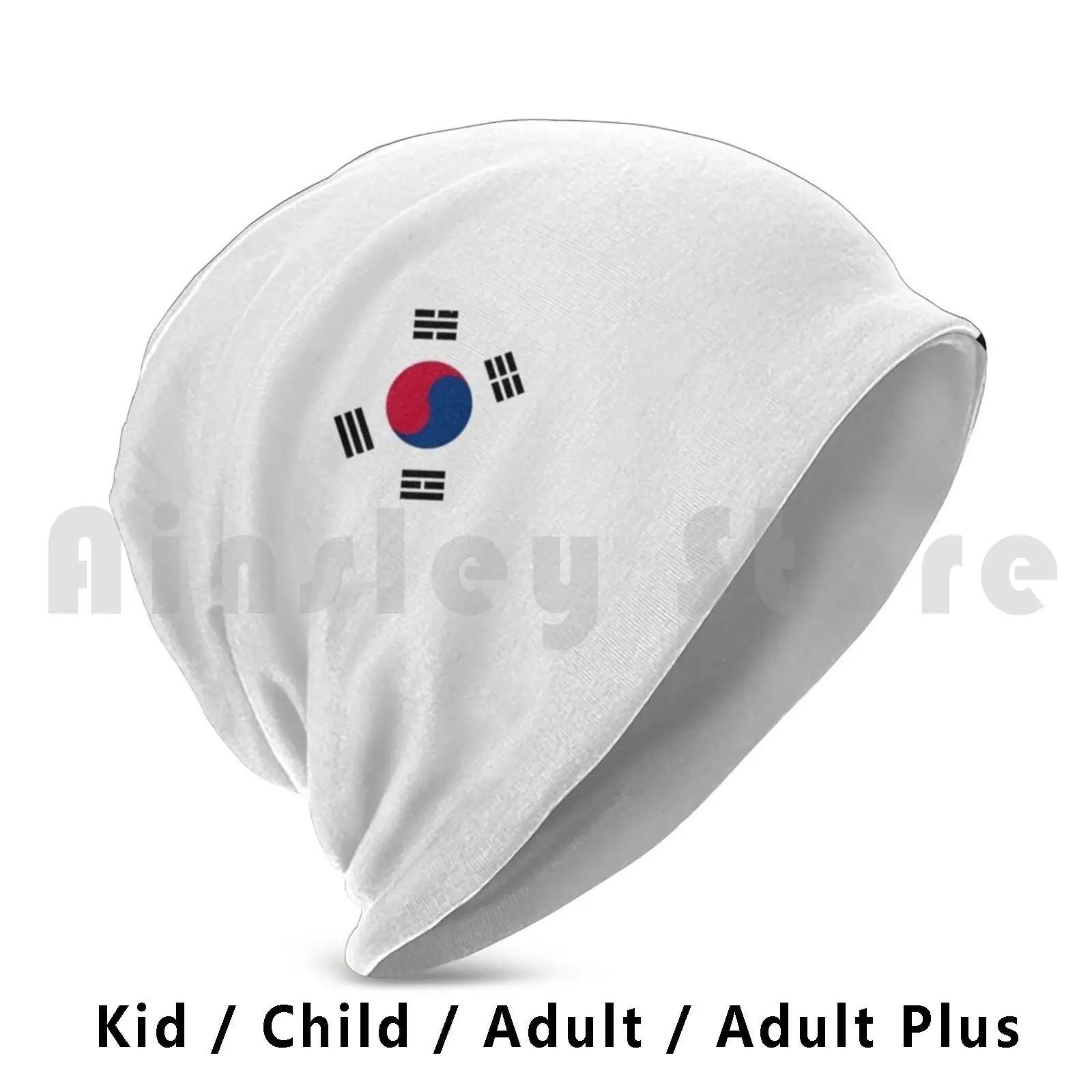 

Small South Korea Flag Logo Beanies Knit Hat Hip Hop Logo Cool Popular Trending Colorful Cute Funny Science