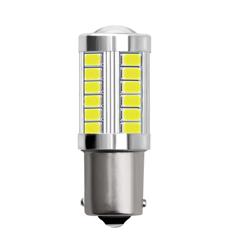 4 шт. 1156 1157 7440 7443 P21W BA15S 33 SMD 5630 5730 светодиодный Автомобильная резервная светильник s двигатель тормозные лампы дневного светильник белого цвета